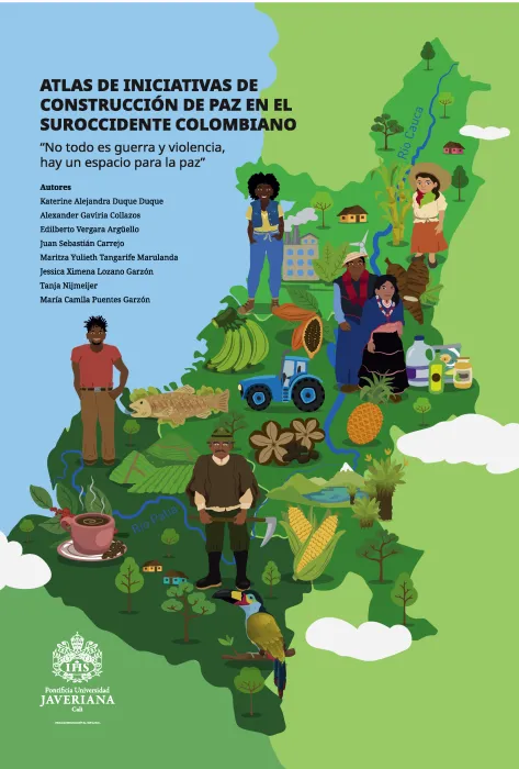 Portada Atlas de iniciativas de construcción de paz en el suroccidente colombiano